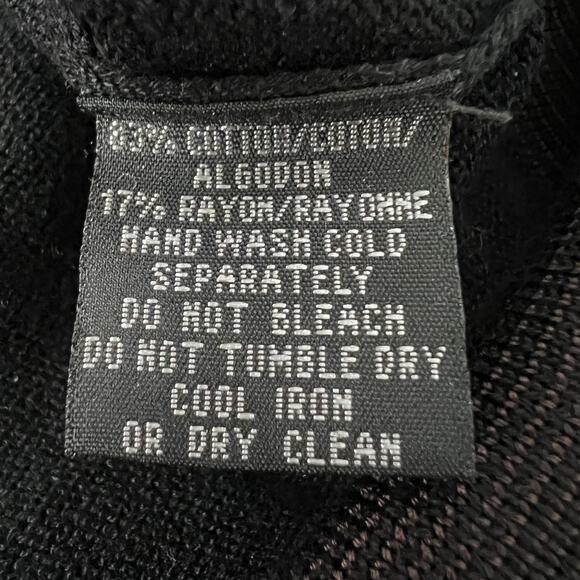 Vintage Kenneth Cole Sweater Mens Medium Black Brown Long Sleeve Collar Pullover - Picture 7 of 15